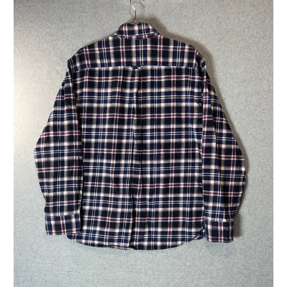 JACHS Flannel Shirt‎ Men's Large Multicolor Plaid 100% Cotton Pockets Button-Up - Picture 8 of 11